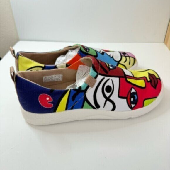 US 10 UIN Slip On Shoes Canvas Comfortable Loafers Fantasy (EU 42) - Picture 6 of 13